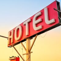 Hotel sign Hotel sign